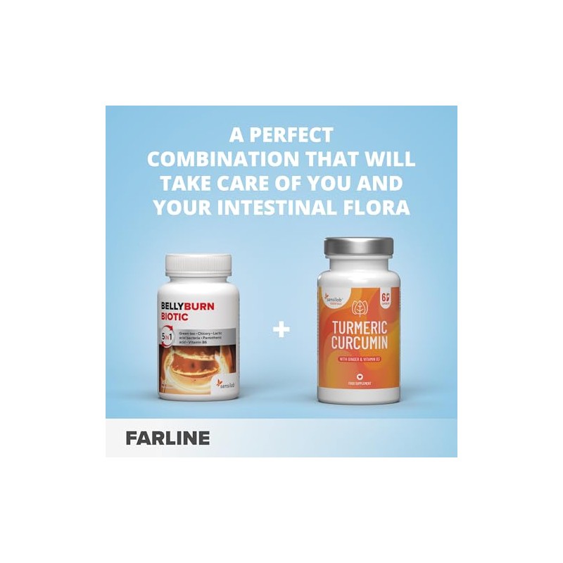 BellyBurn Biotic Capsules with 200 Billion Lactic Acid Bacteria, Bacterial