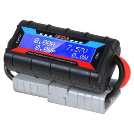 1 Piece 150A LCD Digital Amp Watt Meter Power Analyser Black Plastic Car Accessories Solar Caravan Meter for Anderson Plug Tool