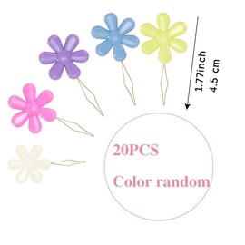 Needle Threader Flower Shape, 20 Pcs Flower Threader, Flower Threader, Colorful Needle Threader Kit for Sewing Embroidery Cross Stitch Crafts Assorted Colors Designed,for Mending Clothe
