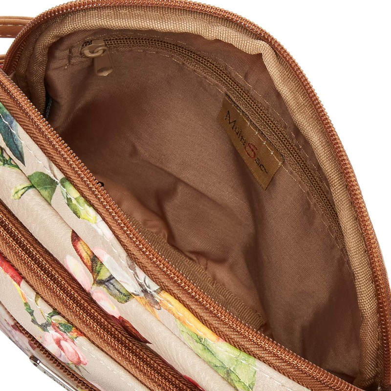 Multisac Mini Dynamic Crossbody Bag, Butterfly/Nude