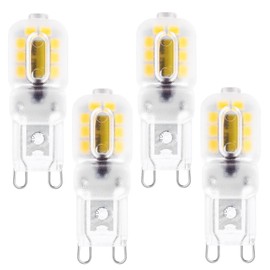 Yucclim W10709921 LED Light Bulb 1.8W- 20W Equivalent Range Vent Hood Oven Replacement Parts LED Lamp for Whirlpool Over The Stove Range Elite Microwave WB08T10021 WPW10472384 (4 Pack, Warm White)