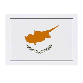 Large 'Cyprus Flag' Temporary Tattoo (TO00030725)
