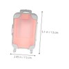 Beavorty 2 Stück Mini-Koffer für Wimpern mit Simulation, Trolley-Design, tragbar,