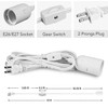 Simple Deluxe Hanging Lantern Extension Cord Cable, Plug-in E26 Pendant