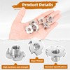1/4"-20 Stainless Steel T-Nuts Durable Anti-Corrosion Threaded Inserts Tee Nut