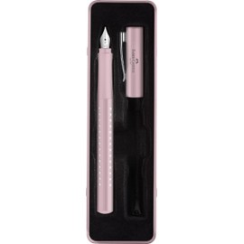 FABER-CASTELL 201515 Fountain Pen Sparkle Nib Width M Rose in Gift Box