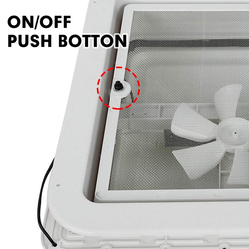 STMGW 14" RV Roof Vent for Camper Trailer Universal White