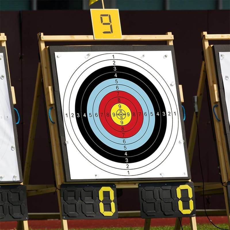 40cm Standard Archery Shooting Targets Paper, 20 Sheets Bullseye Archery
