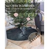 LIVLIG Round Linen Christmas Tree Skirt, 120 cm, Christmas Tree
