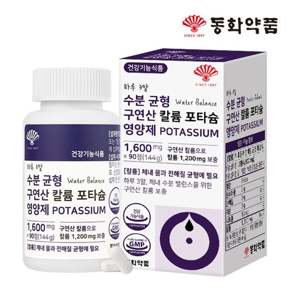 Dongwha Pharmaceutical Moisture Balance Potassium Citrate Potassium Nutrient 1 bottle, single option / 동화약품 수분 균형 구연산 칼륨 포타슘 영양제 1병, 단일옵션