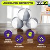 GloFX Juggling Balls [Pack of 3] for Beginners to Advanced