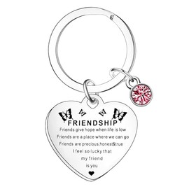 Nfyxcaz Friend Keyring Friendship Keyring for Women Christmas Graduation Birthday Gifts for Friend