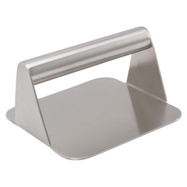 Burger Press Tool, 304 Stainless Steel Burger Press Professional with Handle for Steak Burger Bacon Chop Frying Press Kitchen Tools, 5.5x5.5x3.0in