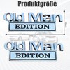 Old Man Edition Emblem, 2025 New Car Sticker for Men,