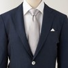 Ojier Men's Necktie, 100% Silk, Jacquard Tie, Solid Color, Gift,