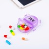 6 Pack Pill Organizer Pocket Small Case Holder Am Pm