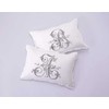 Di Lewis Pillowcase - Vintage French Monogram Letter F Pillow