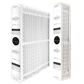 2-Pack EXPXXFIL0324 24x25 MERV 13 Expandable Air Filter Media 23-3/4 x 24-3/4 x 4-3/8 Replacement, Compatible with Bryant EXPBBFIL0024 & Carrier EXPCCFIL0024 EZ-FLEX Heating and Cooling System