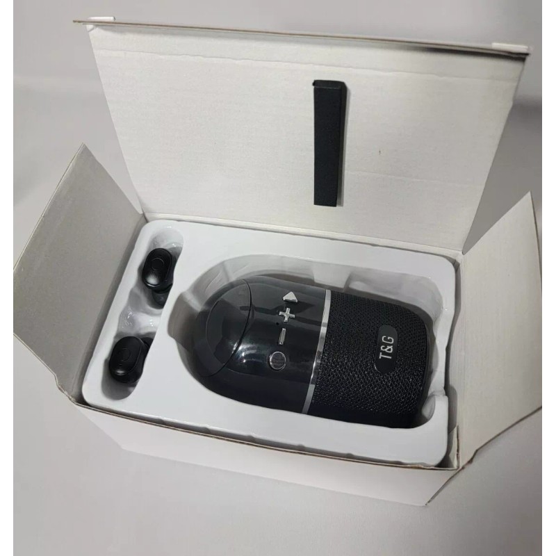 T&G wireless bluetooth speaker and earbuds with charging case 2