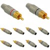 CESS RCA Plug Solder Gold Audio Video Connectors (10 Pack)