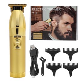 Oil Head Electric Hair Clippers USB Rechargeable Hair Trimmer Hair Cutting Clipper Gold