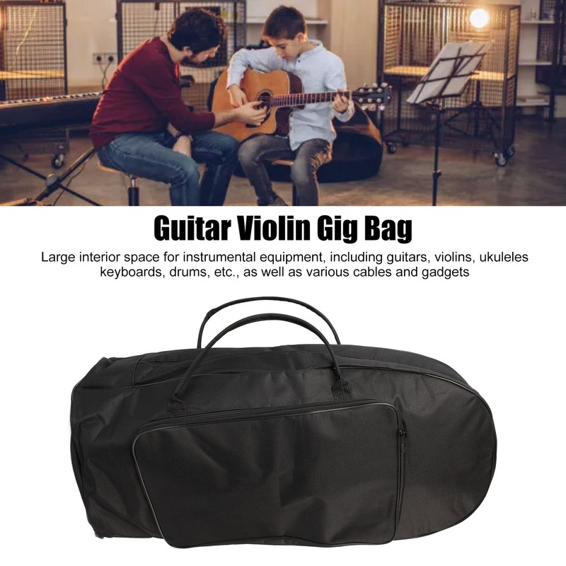 Trombone Storage Backpack Multifunctional Waterproof Oxford Cloth Trombone Gig Bag