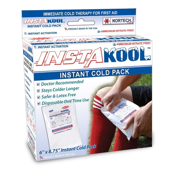 InstaKool Instant Cold Pack, 6" x 8.75" - 1/Box - 6 Boxes Per Case