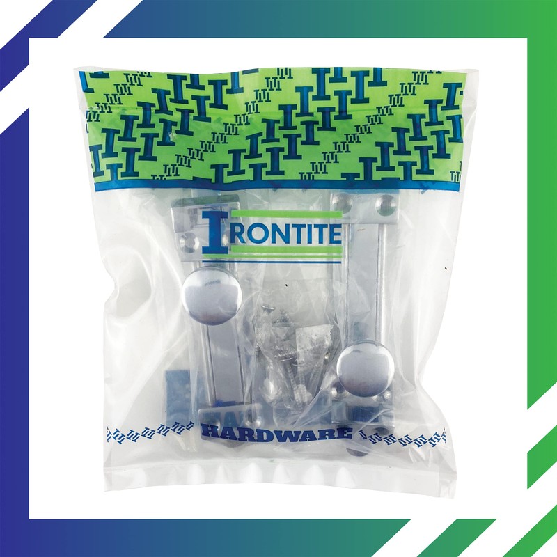 IRONTITE® 2 Pack Polished Chrome Sliding Door Lock Internal, Surface