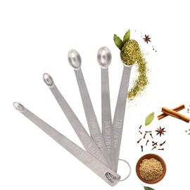 Kesheng Mini Stainless Steel Measuring Spoons Set of 5