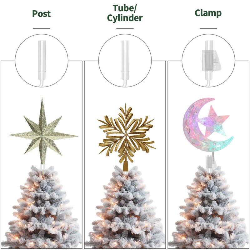 Christmas Tree Topper Holder - Twist On Universal Stabilizer with