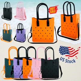 High-Capacity Waterproof EVA Laptop Bag with Adjustable Strap DIY Clog Charm Design for Work and Study Custom Tote Bag Hand Bagsize: M, color: C05