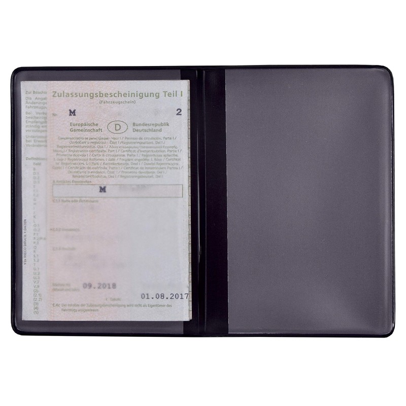 orgaexpert Car Registration Protective Case 2 Compartments Made in Germany