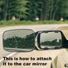Riloer 2pcs Clip On Towing Mirrors Extensions Adjustable Camper Mirrors