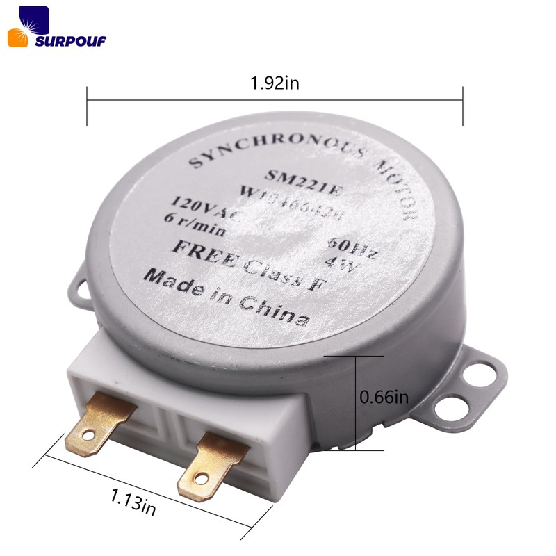 WPW10466420 Microwave Turntable Motor (100-120V) Compatible with Whirl-pool Replace W10210848