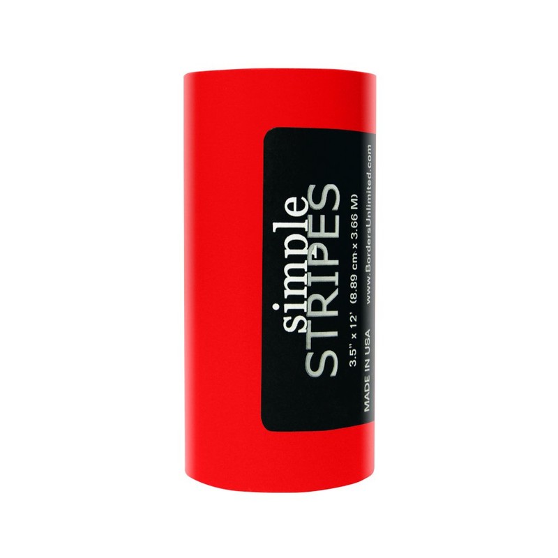 Borders Unlimited Red Simple Stripe