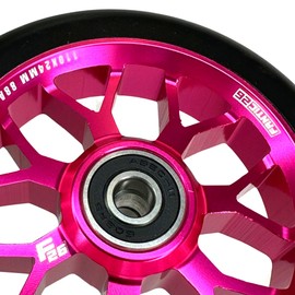 Fantic26 Spy7 Stunt Scooter Wheel I Trick I Pedal I Children I Scooter I Wheel I 110 mm I ABEC-11 I Fast I Quiet I Freestyle (Pink/PU Black)