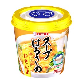 Acecock Soup Harusame Kakitama, 6 Pieces x 3 Cases (Total of 18 Pieces)