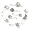 Ipotkitt 26 pcs 13 Styles Antique Silver Alloy Brooch Tibetan