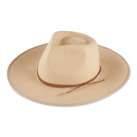 Tickled Pink Women's Hilary Wool Panama Hat, Faye, Nude, One Size