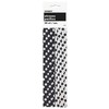 Paper Straws 10/Pkg-Midnight Black Decorative Dots