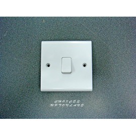 Deta S1202 Slimline Light Switch 1 Gang 1 way 10amp SP