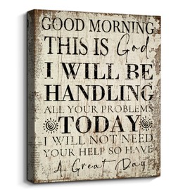 Inspirational Wall Art Positive Quotes print on Canvas Motivational Wall Decor for Home Office Classroom Decoration,Modern Farmhouse Home Decorations for Bedroom 12"x16"