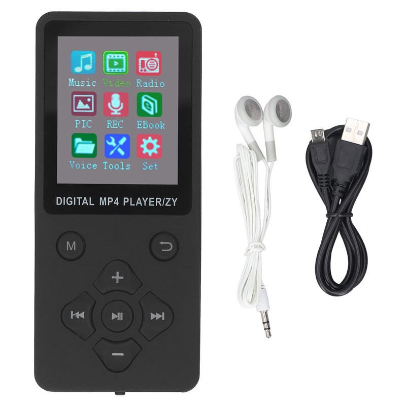 MP3 Player with Bluetooth, HiFi Sound, 1.8 Inch Screen, Portable
