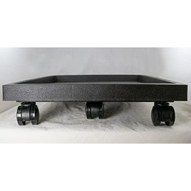 Yubonzai Square Heavy Duty Humidity/Drip Tray with Casters for Bonsai Trees & House Indoor Plants - 11.5" to 23" (14"x 14"x 3.5")