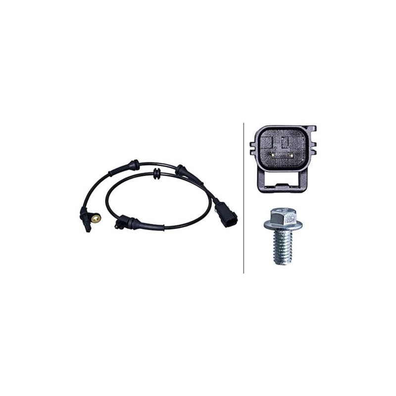 HELLA 6PU 358 218-241 Sensor, Wheel Speed – 2-Pin –