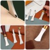 NSIoutlet 6PCS Leather Craft Edge Creaser Tool Kit with Wood