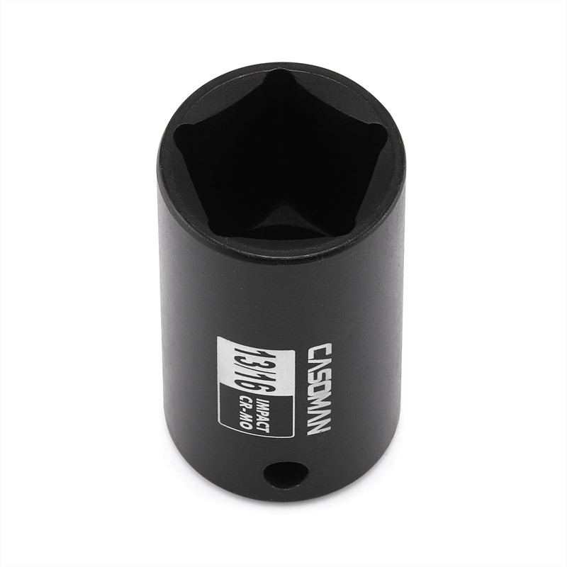 CASOMAN 1/2" Drive 13/16-inch Penta Socket, 5 Point Utility Socket,