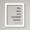 Thomas Jefferson - Floating Quote - All men are created