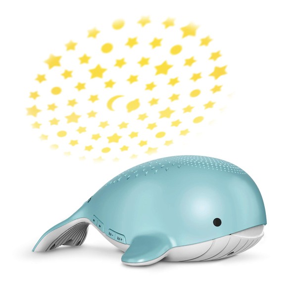 VTech BC8312 Wyatt The Whale Storytelling Baby Sleep Soother with a White Noise Sound Machine Featuring; 10 Stories, 10 Ambient Sounds & 10 Calming Melodies with Glow-on-Ceiling Night Light