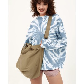 ODODOS 19L Multi Hobo Bags 2.0 with 2 Straps for Women, Totes Handbags, Crossbody Shoulder Bags, Brown